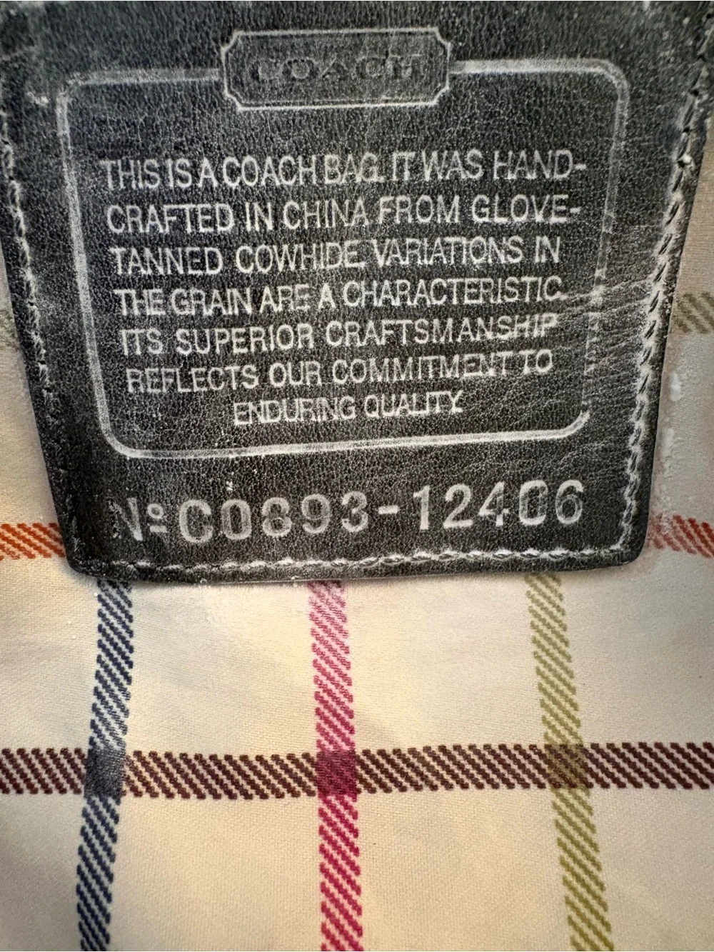 Vintage Coach Ergo Hobo Shoulder Bag Black Glove-Tanned Leather Style 12406 Y2K